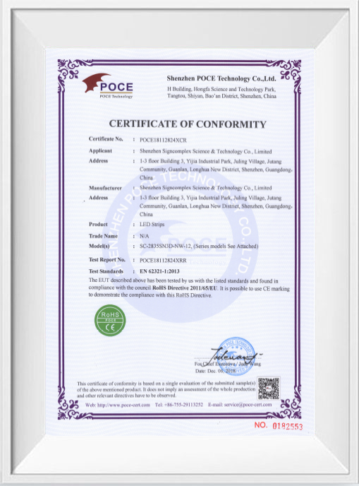 ROHS Certified