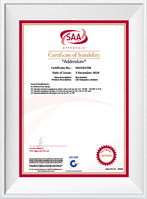 SAA Certified