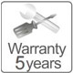 warranty 5years