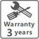 warranty 3years