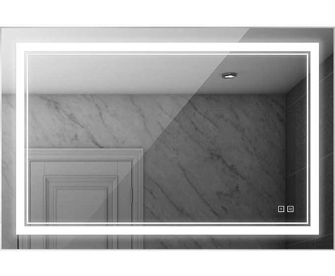 led smart mirror with touch switch by signcomplex