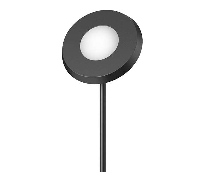 round floor lamp with direct indirect lighting