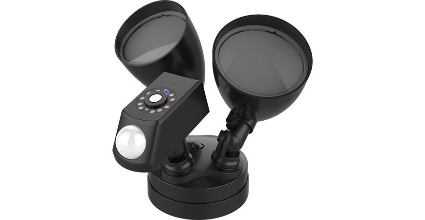 outdoor security light with camera