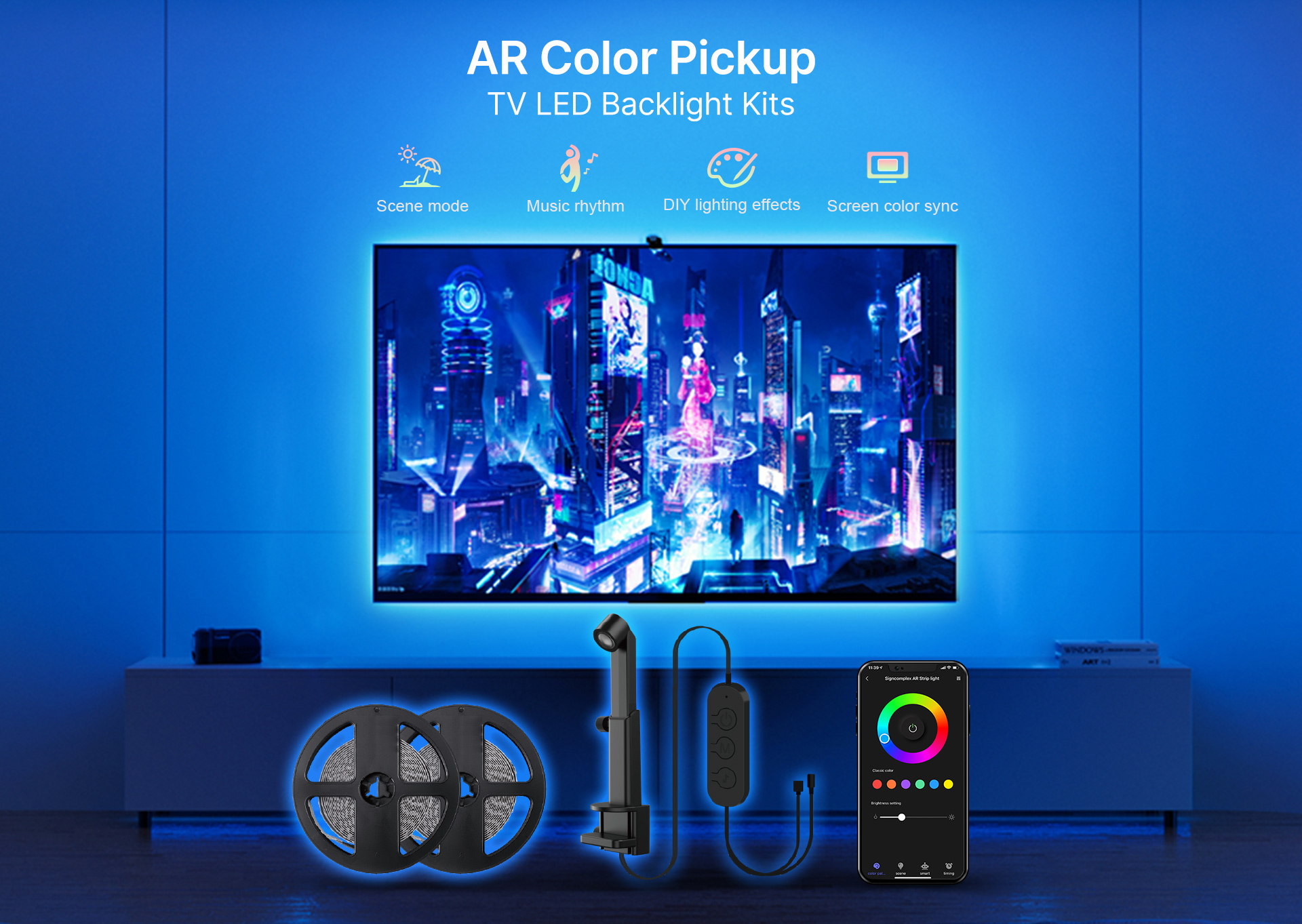AR Color Pickup TV LED Backlight Kits