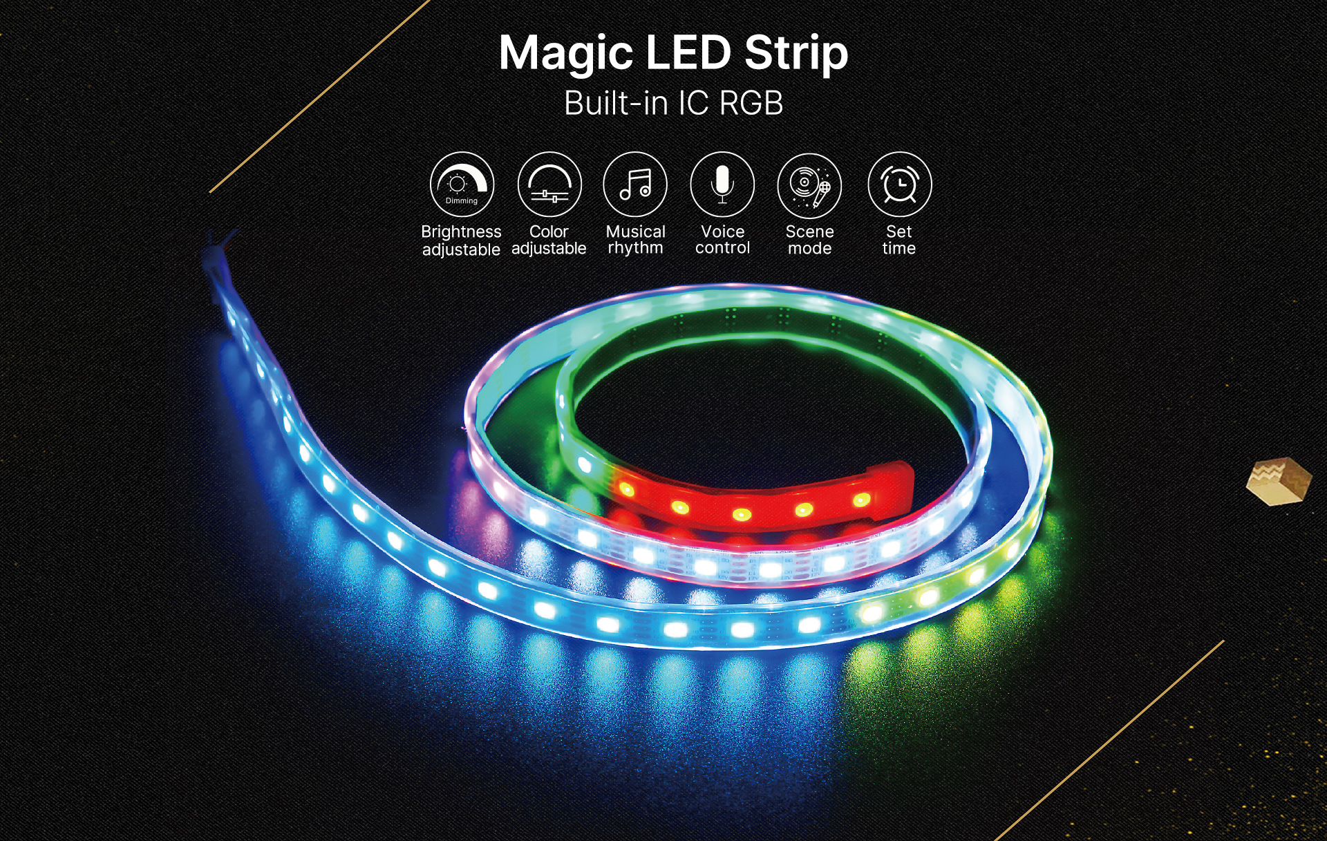 Magic LED Strip Built-in IC RGB