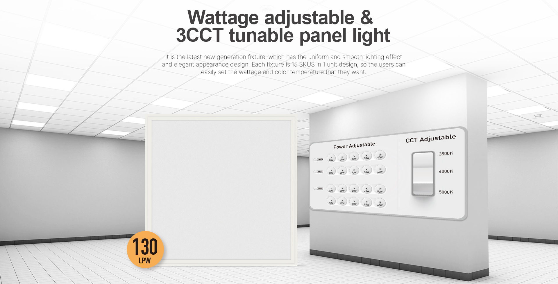 cct tunable panel light