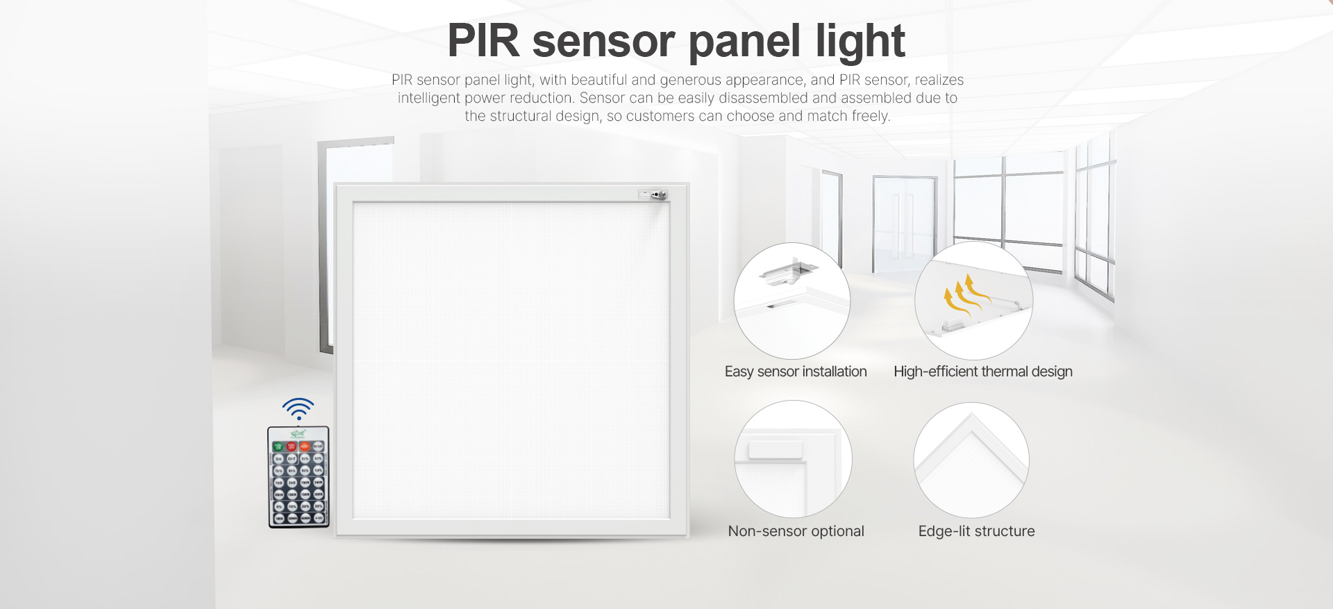 pir sensor panel light