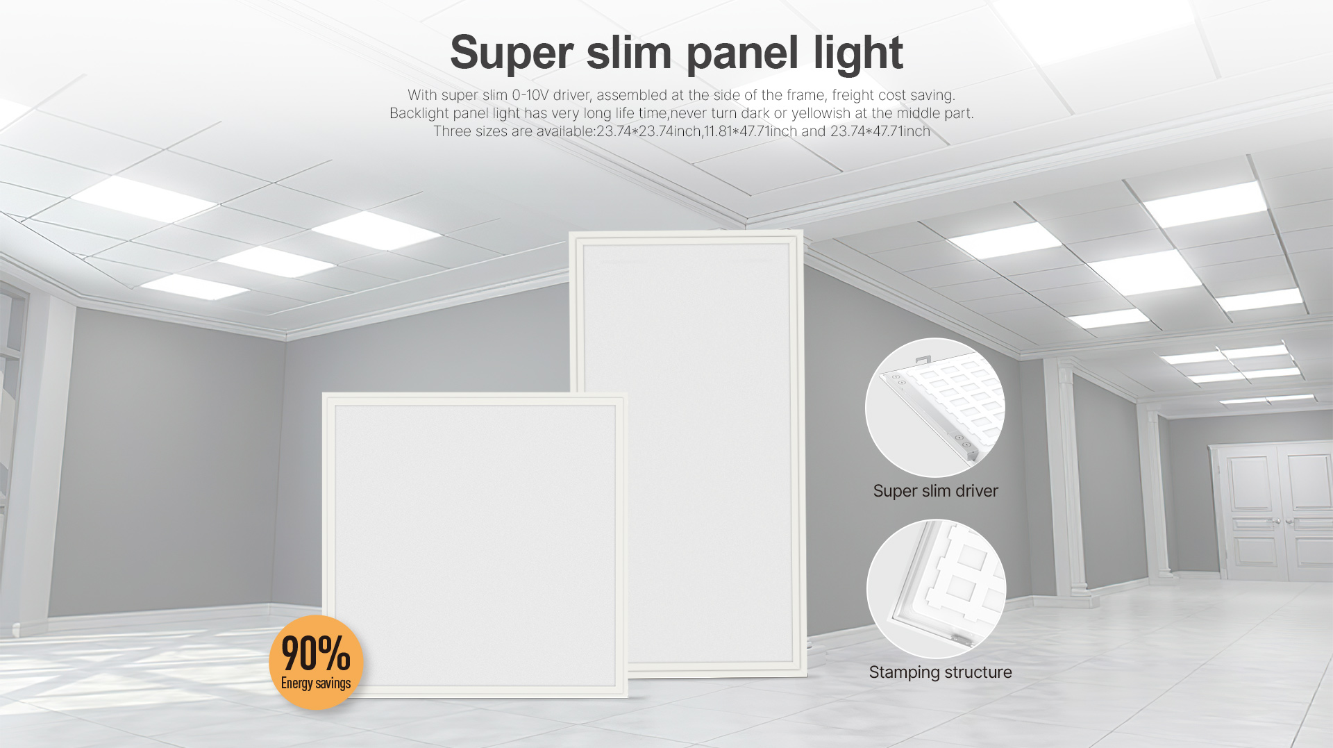 super slim panel light