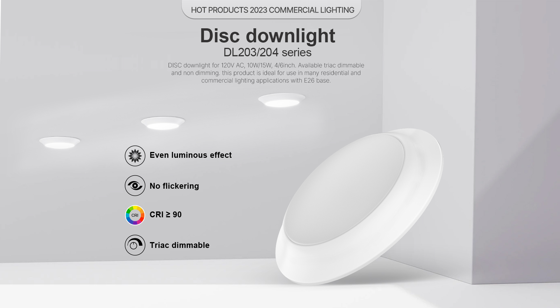 disc downlight dl203