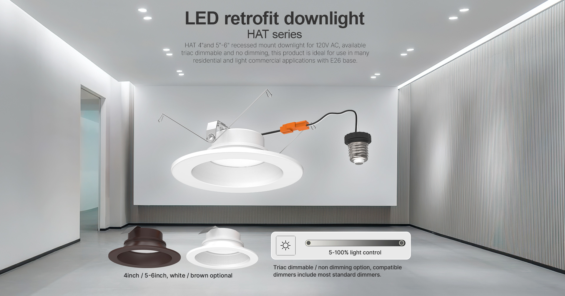 retrofit downlight hat series