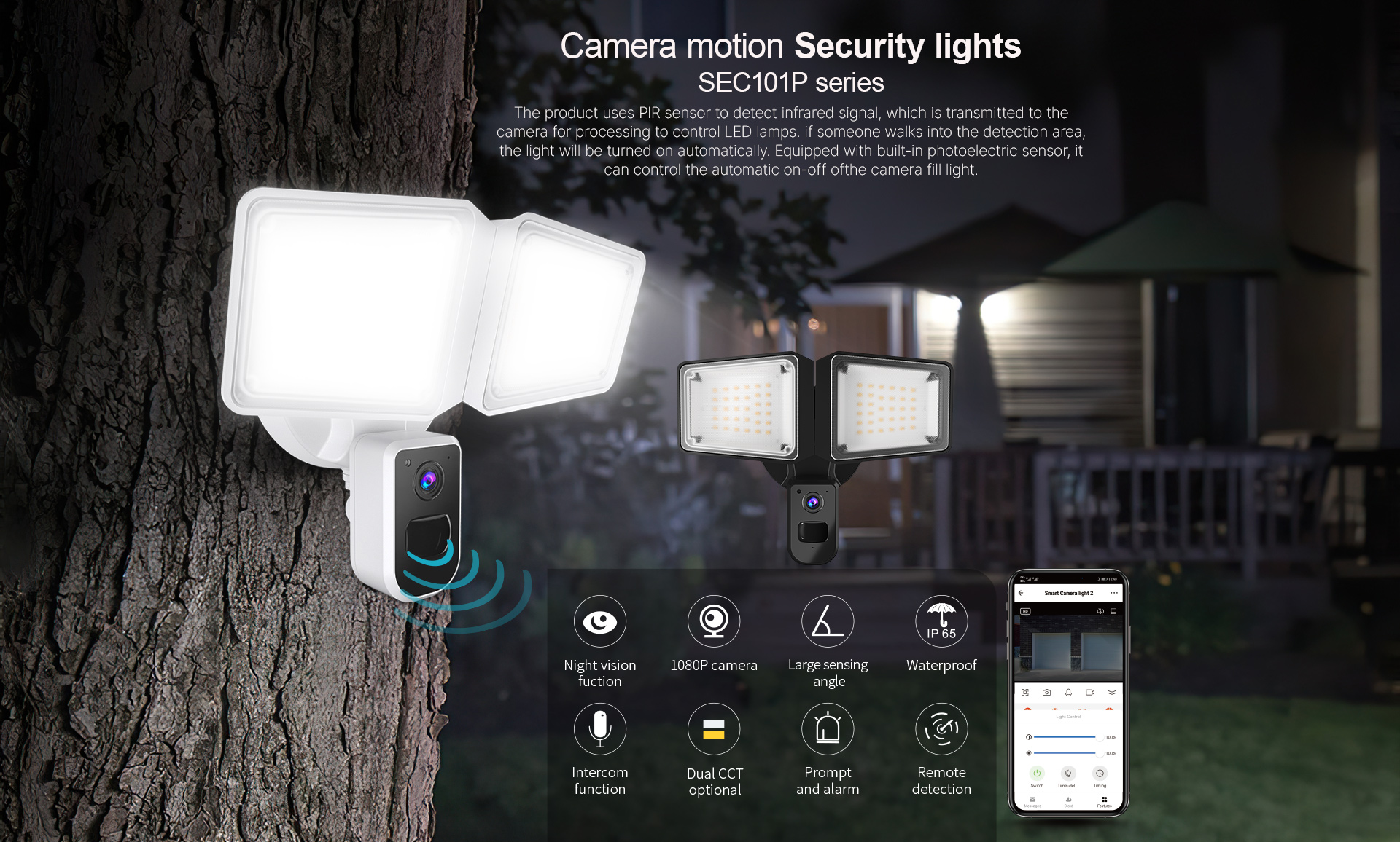 security lights sec101p
