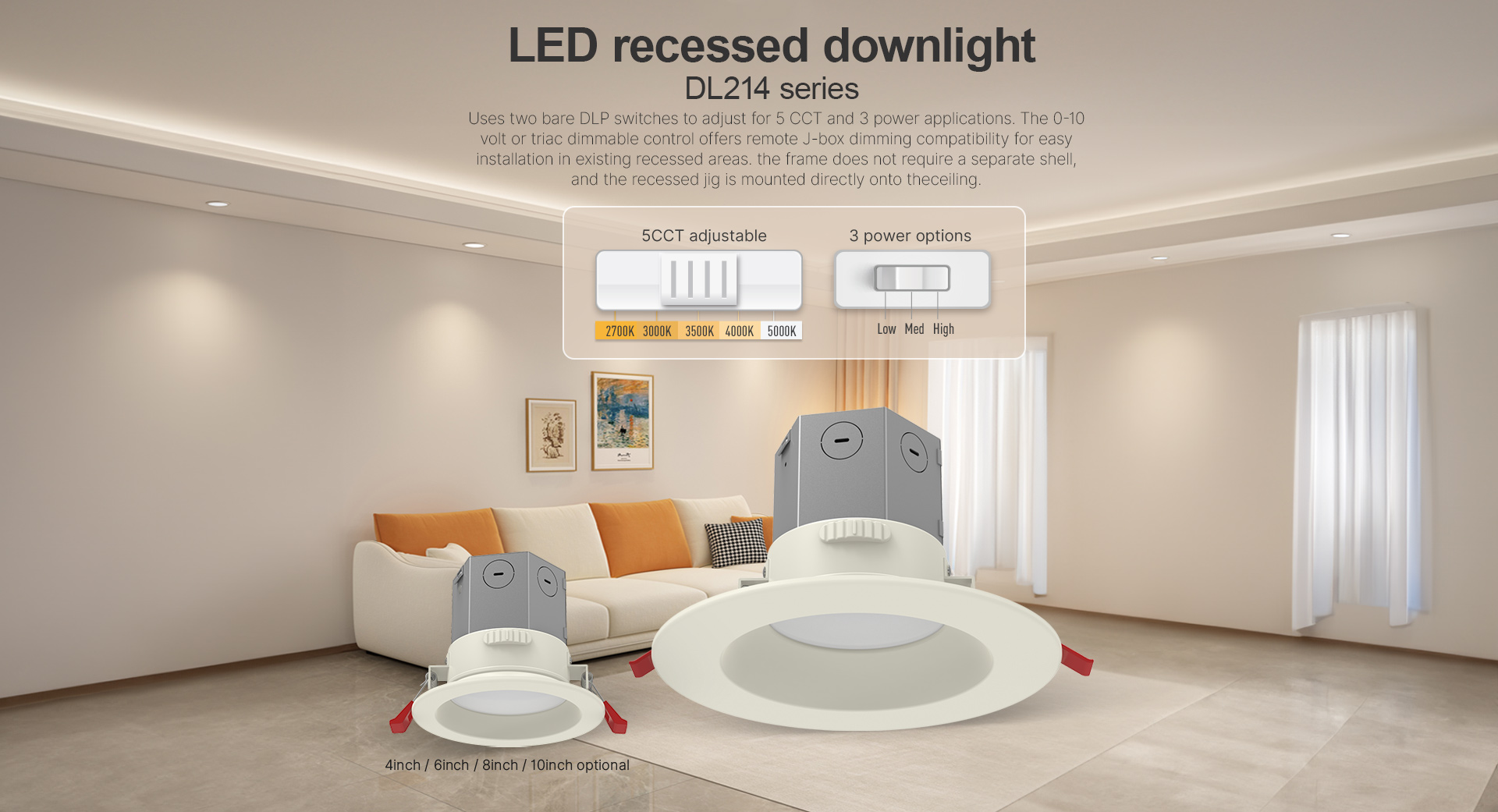 retrofit downlight dl214 