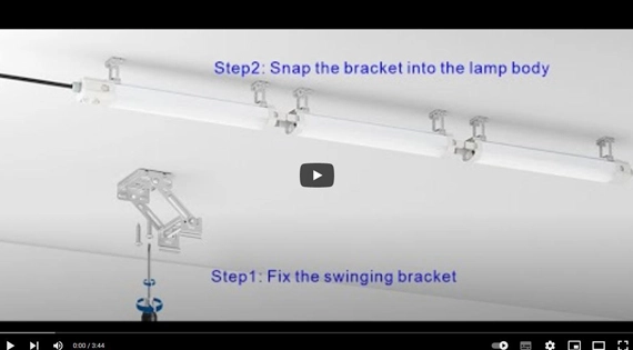 10-Second Rapid Installation Seamless Tri-Proof Light