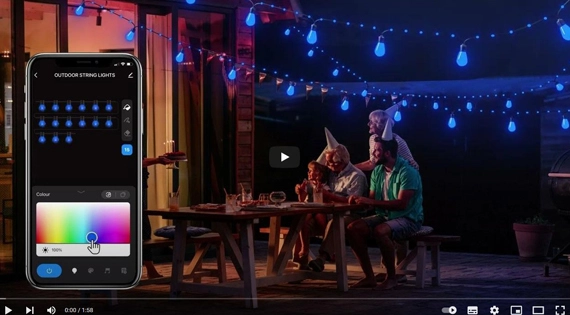 App Operation to Control The Outdoor String Lights