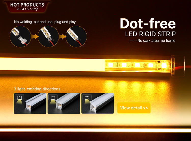 Dot-free rigid strip