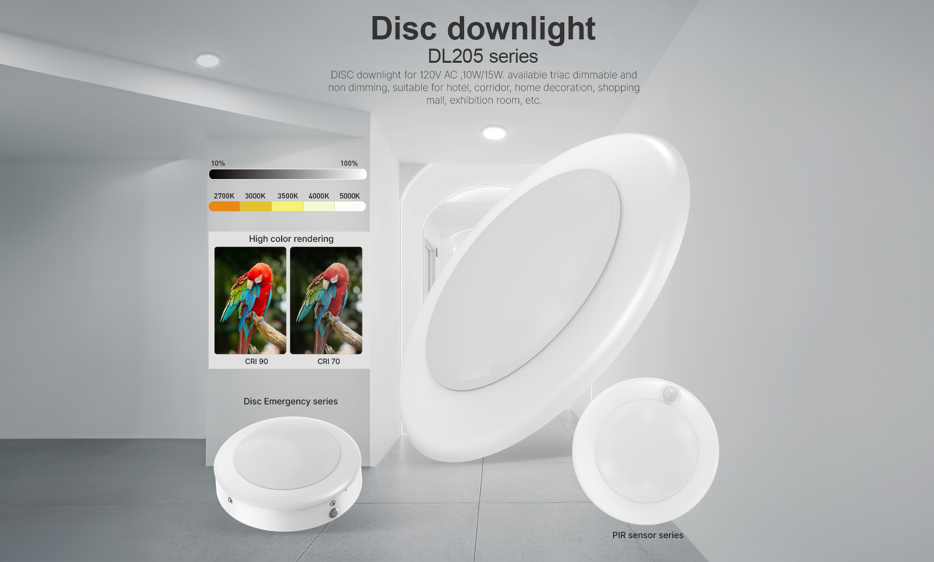 DISC Downlight DL205