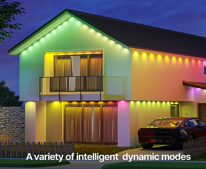 smart permanent outdoor string lights