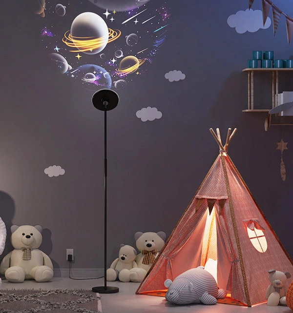 LED Floor Lamp with Projection