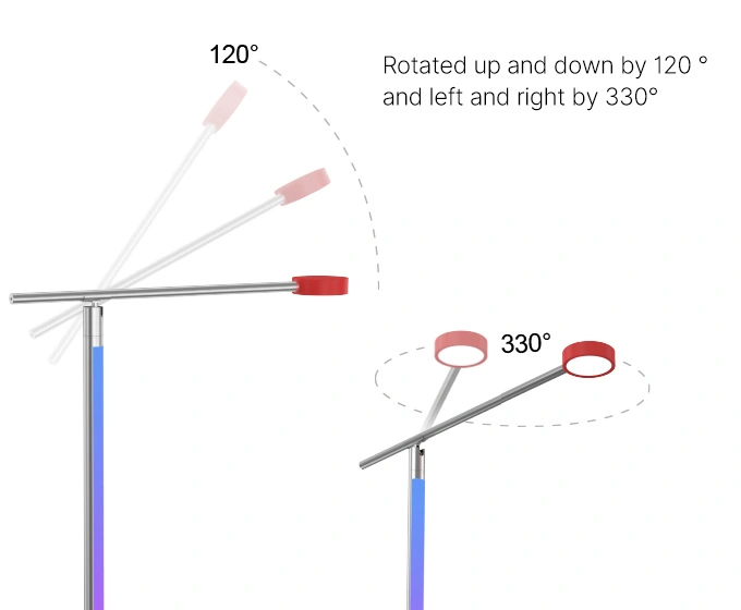 smart atmosphere floor lamp with reading function2