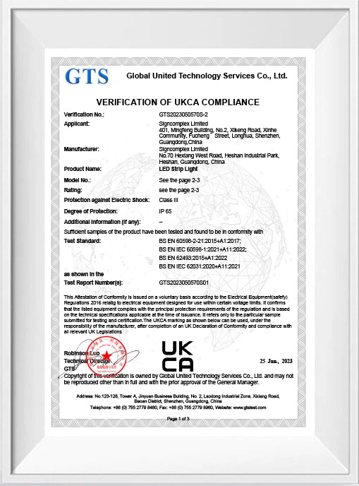 UKCA Certified