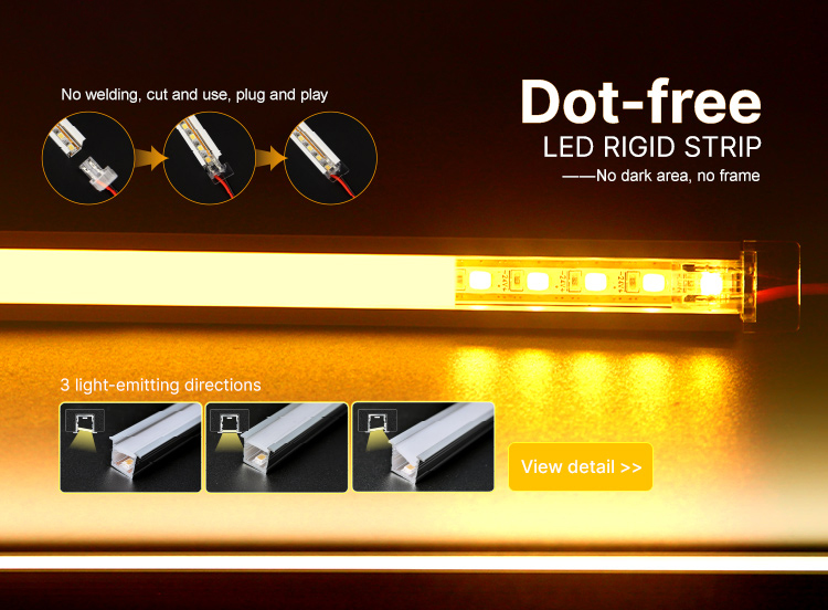 Dot free rigid strip