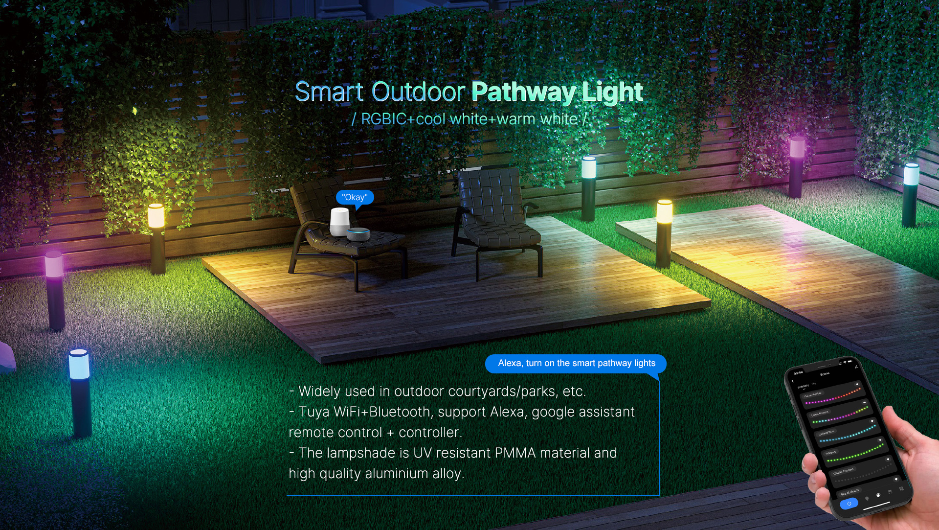 Smart Outdoor Pathway Light