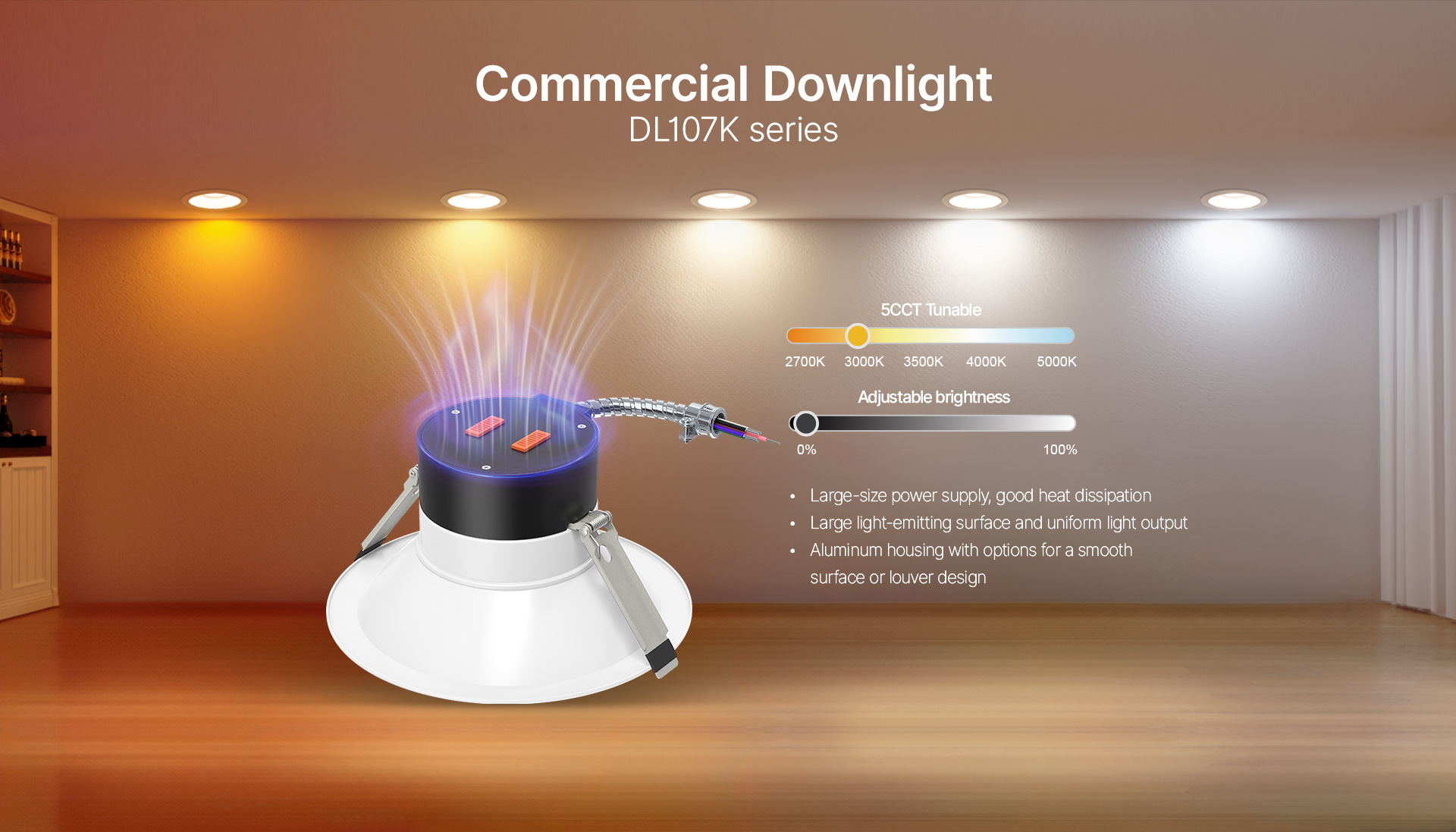 Commercial Downlight DL107K series