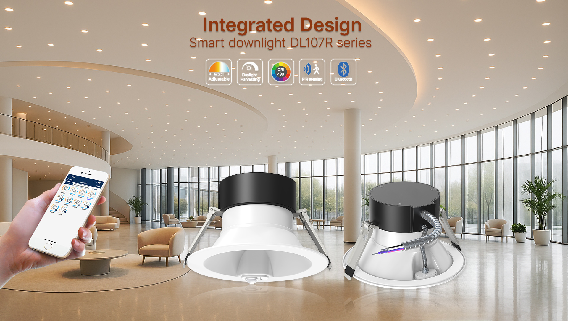 Smart downlight DL107R series